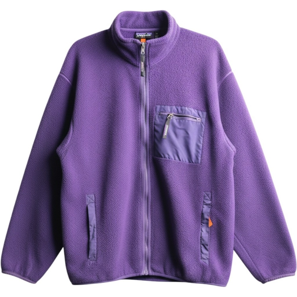 Patagonia Vintage Synchilla Full Zip Fleece Jacket Purple Pile Mens XL 25021 USA